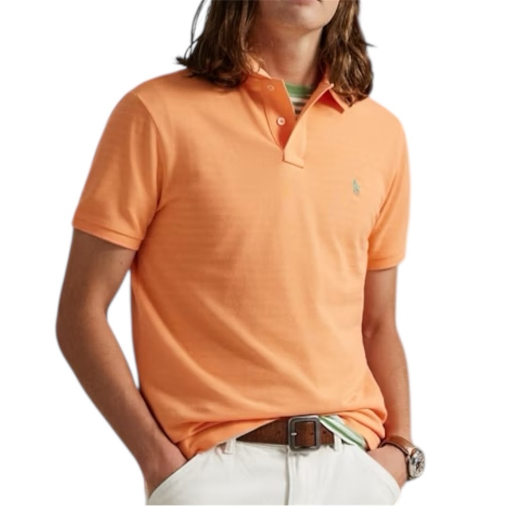 Polo Ralph Lauren The Iconic Classic Fit Mesh Polo Size XL Pompano Orange NWOT